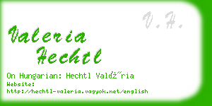 valeria hechtl business card